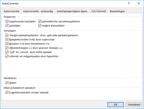 Autocorrectie in Word - Haal meer uit Microsoft Office