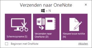 OneNote (Windows + N)